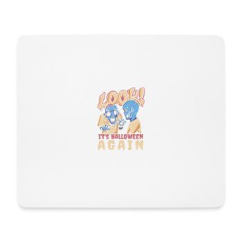 Look it's halloween again zombies Look it's hallow - Mousepad (Querformat) - Weiß - Vorne