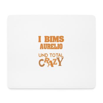 Vorname Aurelio - Mousepad (Querformat) - Weiß - Vorne