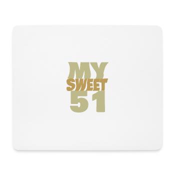 Sweet 51 - Mouse Pad (horizontal) - white - Front