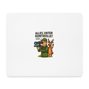 Alles Unter Kontrolle Jagd - Mousepad (Querformat) - Weiß - Vorne