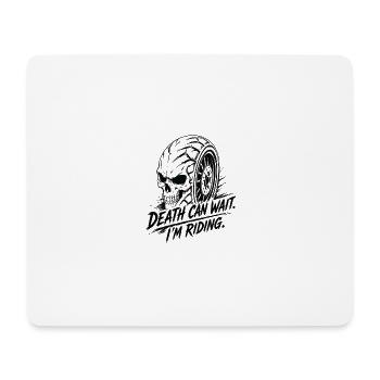 Deadly Tire Skull - Mouse Pad (horizontal) - white - Front