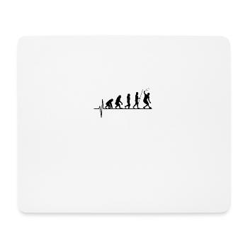 Squash Spieler Evolution - Mousepad (Querformat) - Weiß - Vorne
