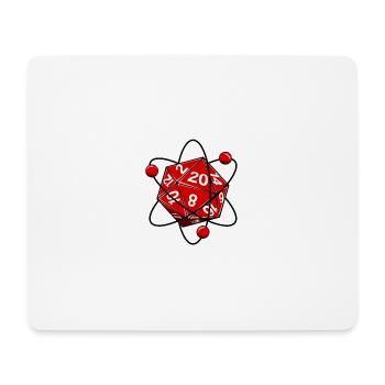 Würfel W20 Elektronen Physik Nerd - Mousepad (Querformat) - Weiß - Vorne