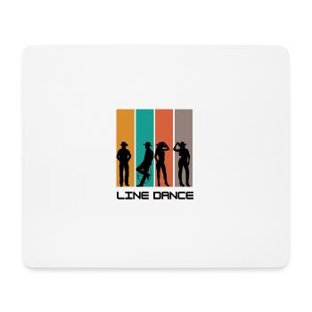 Figuren Linedance1 - Mousepad (Querformat) - Weiß - Vorne