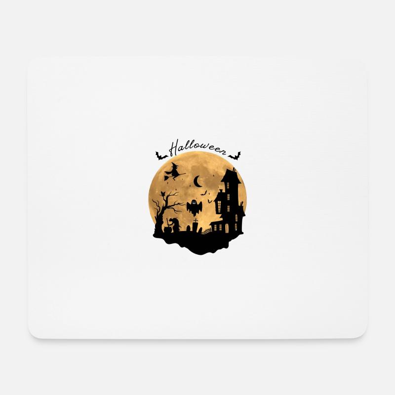 Haunted Halloween Night - Mouse Pad (horizontal) - white