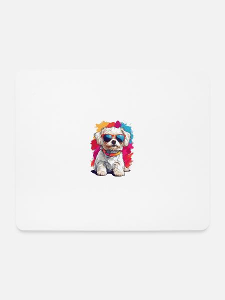 Shih Tzu - Mousepad (Querformat) - Weiß