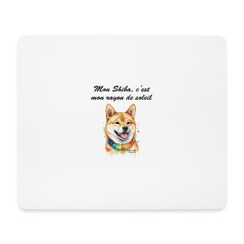 Shiba rayon de soleil - Tapis de souris (format paysage) - blanc - Devant