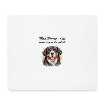 Bouvier rayon de soleil - Tapis de souris (format paysage) - blanc - Devant