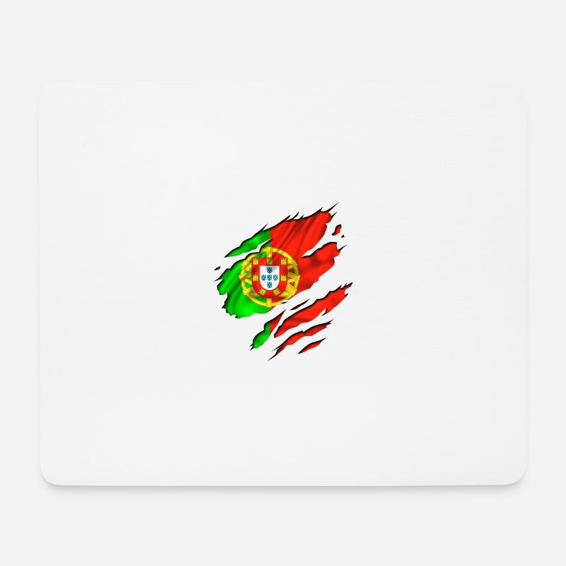 fussball fußball land - Mousepad (Querformat) - Weiß