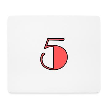 5 JAHRE. 5-JÄHRIGES JUBILÄUM. GEBURTSTAG 5 JAHRE. 5 - Mousepad (Querformat) - Weiß - Vorne