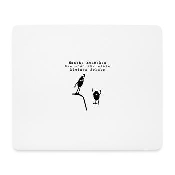 Sprüche T-Shirt Fun lustig witzig mit cartoon - Mousepad (Querformat) - Weiß - Vorne