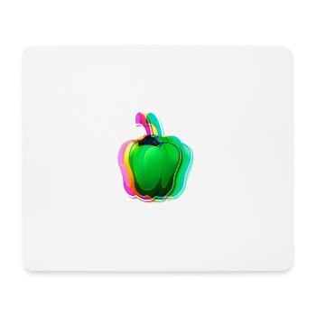 Habanero,chilli, bunt, verlauf ,schein - Mousepad (Querformat) - Weiß - Vorne
