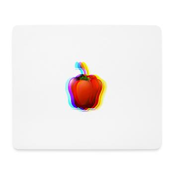 Habanero,chilli, bunt, verlauf ,schein - Mousepad (Querformat) - Weiß - Vorne