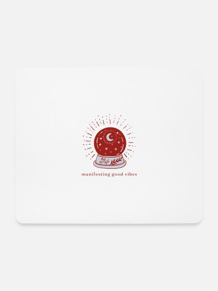 Manifesting – Crystal Ball Energy - Mousepad (Querformat) - Weiß