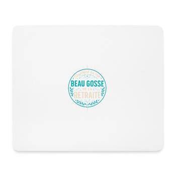 Hübsches Kind Ruhestand - Vintage Abzeichen - Mousepad (Querformat) - Weiß - Vorne