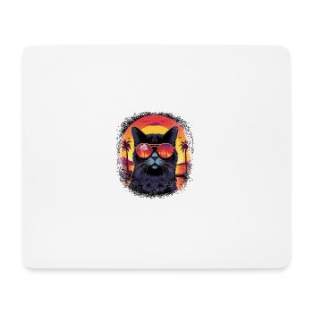 avogato anniversary present idea cats i love cats - Mousepad (Querformat) - Weiß - Vorne