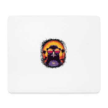 Quote DJ Funny Sayings Dancing Penguin Bird Dance - Mouse Pad (horizontal) - white - Front