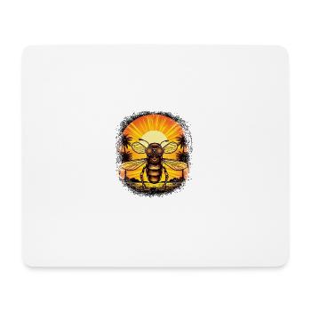 Fun Bee Keeper Honeybee Gift Animal Welfarists - Mouse Pad (horizontal) - white - Front