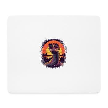 gifts shirts for snake snake women funny - Mousepad (Querformat) - Weiß - Vorne