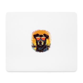 beagle father golden retriever owner dog cool - Mousepad (Querformat) - Weiß - Vorne