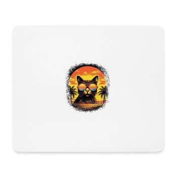 Anniversary bday avacato kitten awesome gift idea - Mouse Pad (horizontal) - white - Front