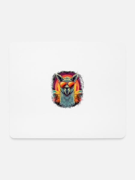 animal love cool beach happy birthday present idea - Mousepad (Querformat) - Weiß