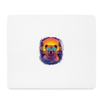 bear grumbler birthday funny sayings mammal gift - Mousepad (Querformat) - Weiß - Vorne