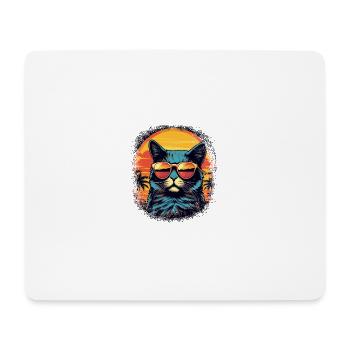 House Cat Black Cat Hoodies and Sweatshirts - Mouse Pad (horizontal) - white - Front