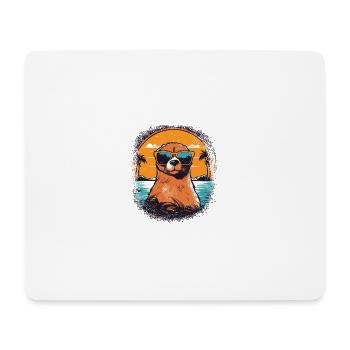 Fun Beer Anniversaire Animal Lover - Tapis de souris (format paysage) - blanc - Devant