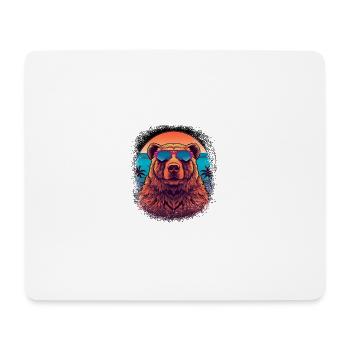 mammal panda birthday animal quote bday brown bear - Mousepad (Querformat) - Weiß - Vorne
