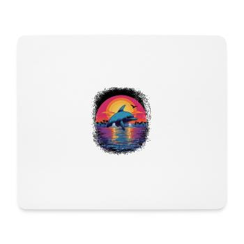present bass fishing tshirts art present idea - Mousepad (Querformat) - Weiß - Vorne