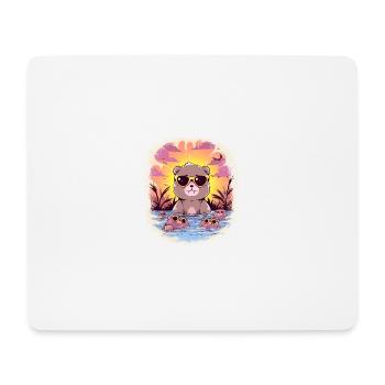 animal sayings alcohol birthday present idea women - Mousepad (Querformat) - Weiß - Vorne