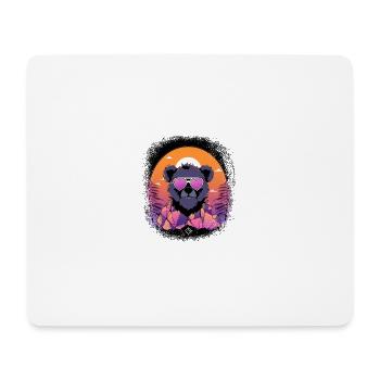 Coati Animal Humour Happy Funny Present Panda Bear - Tapis de souris (format paysage) - blanc - Devant