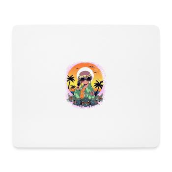 happy humor birthday present awesome geek - Mouse Pad (horizontal) - white - Front