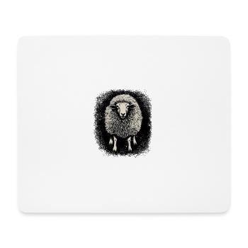 Déclaration Humour Moutons nés en novembre Idée cadeau - Tapis de souris (format paysage) - blanc - Devant
