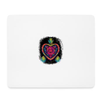 Déclaration LGBTQI et Gift Gay Rights Heart - Tapis de souris (format paysage) - blanc - Devant