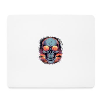 gift idea bones love board skeleton costume - Mousepad (Querformat) - Weiß - Vorne