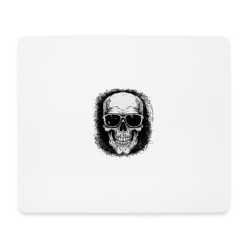 Human Skeleton Present Skateboard Dead Gift Idea - Mouse Pad (horizontal) - white - Front