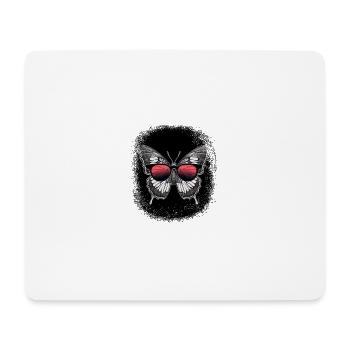 happy trending awesome butterflies - Mousepad (Querformat) - Weiß - Vorne