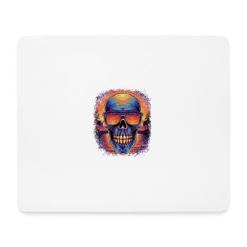 spooky skeletal fuck you joke dabbing anatomy - Mousepad (Querformat) - Weiß - Vorne