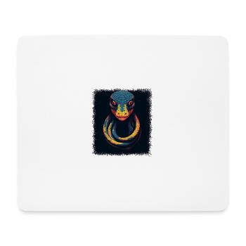 Joke Funny Snake Gifts Background - Mouse Pad (horizontal) - white - Front