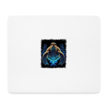 60s hippie anniversaire cadeau idée paix signe coeur - Tapis de souris (format paysage) - blanc - Devant