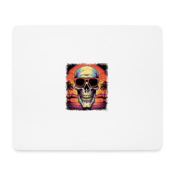 joke skateboarding board anatomy - Mousepad (Querformat) - Weiß - Vorne