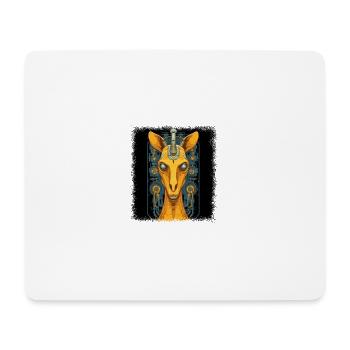 bday giraffe painting funny sayings nature - Mousepad (Querformat) - Weiß - Vorne