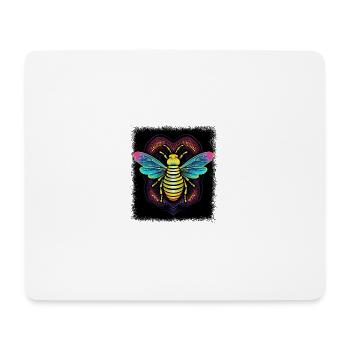 peace symbol dove of peace hippy jokes - Mouse Pad (horizontal) - white - Front