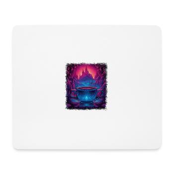 awesome love funky peace for paris family - Mousepad (Querformat) - Weiß - Vorne