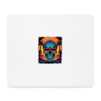 Exoskeletal Fuck You Love Skull Gift Geek - Mouse Pad (horizontal) - white - Front