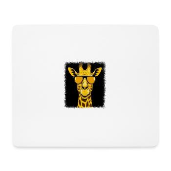 Fun Girafe Lover Kawaii Idée De Cadeau Africain - Tapis de souris (format paysage) - blanc - Devant