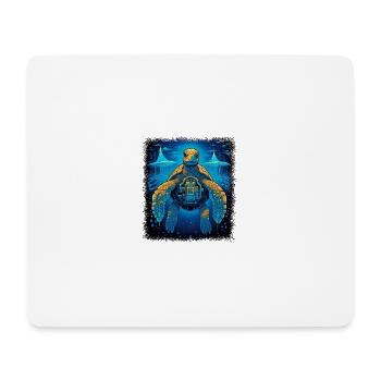 tortoises animal wave bday turtle doves duck - Mousepad (Querformat) - Weiß - Vorne
