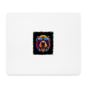 cool happy beagle dog lover birthday present - Mousepad (Querformat) - Weiß - Vorne